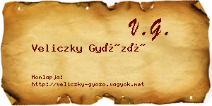 Veliczky Győző névjegykártya